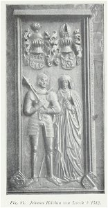 Luthmer I-081-Grabsteine aus der Pfarrkirche zu Lorch Johann Hilchin von Lorch +1512