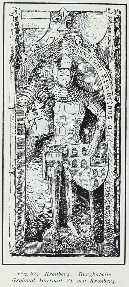 Luthmer II-087-Kronberg Burgkapelle Grabmal Hartmut VI von Kronberg