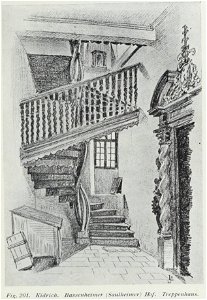 Luthmer I-201-Kidrich Bassenheimer (Saulheimer) Hof Treppenhaus