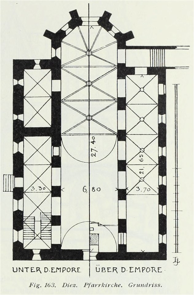 Luthmer III-163-Diez Pfarrkirche Grundriss