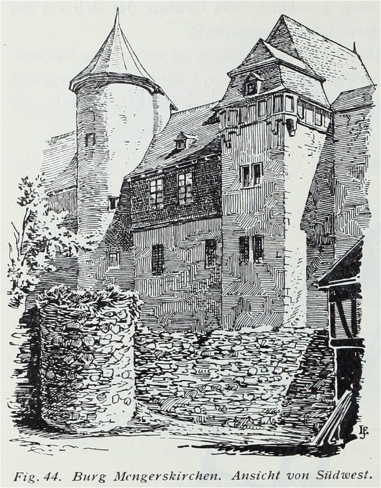 Luthmer III-044-Burg Mengerskirchen Ansicht von Südwest