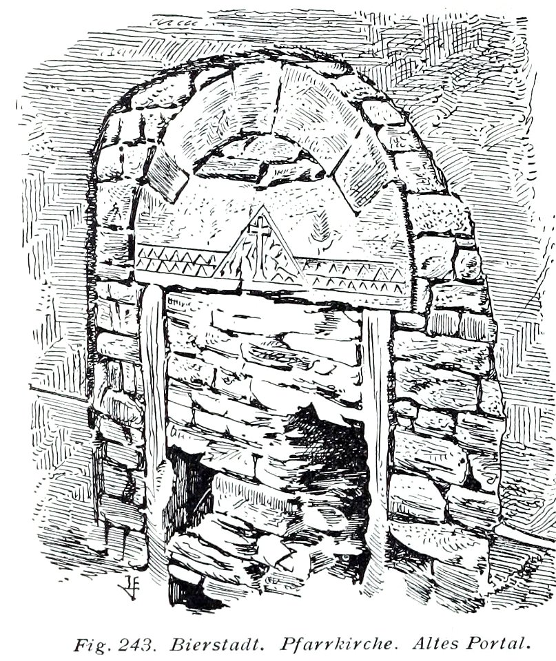 Luthmer V - 243 - Bierstadt Pfarrkirche altes Portal