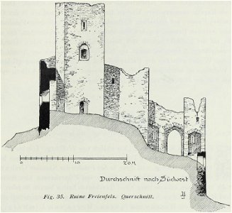 Luthmer III-035-Ruine Freienfels Querschnitt