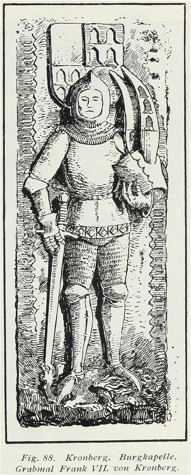 Luthmer II-088-Kronberg Burgkapelle Grabmal Frank VII von Kronberg