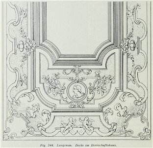 Luthmer III-244-Langenau Decke im Herrschaftshaus