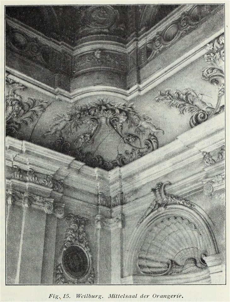 Luthmer III-015-Weilburg Mittelsaal der Orangerie