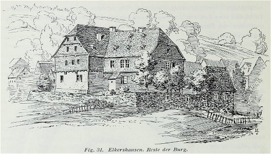 Luthmer III-031-Elkershausen Reste der Burg