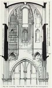 Luthmer III-069-Limburg Stiftkirche Schnitt durch den Vierungsturm