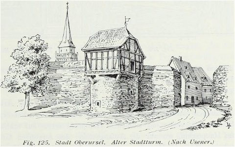 Luthmer II-125-Stadt Oberursel alter Stadtturm (nach Usener)