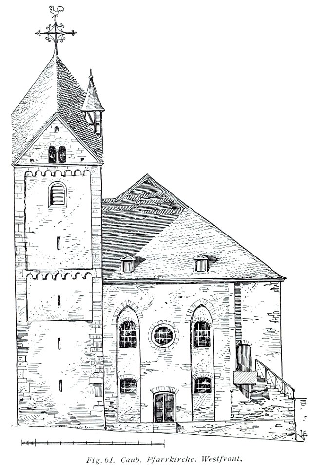 Luthmer V - 61 - Kaub Pfarrkirche Westfront