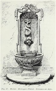 Luthmer II-047-Höchst Bolongaro-Palast Brunnen im Hofe
