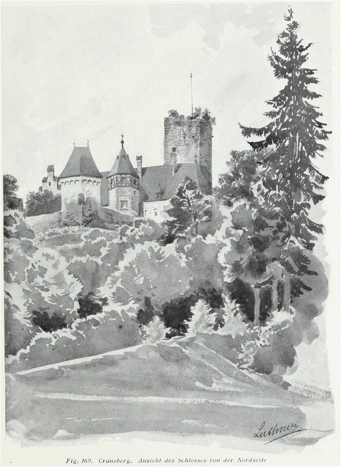 Luthmer II-169-Cransberg Ansicht des Schlosses von der Nordseite