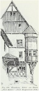 Luthmer II-108-Kronberg Erker am Haus drei Ritter (nach Reiffenstein 1836)