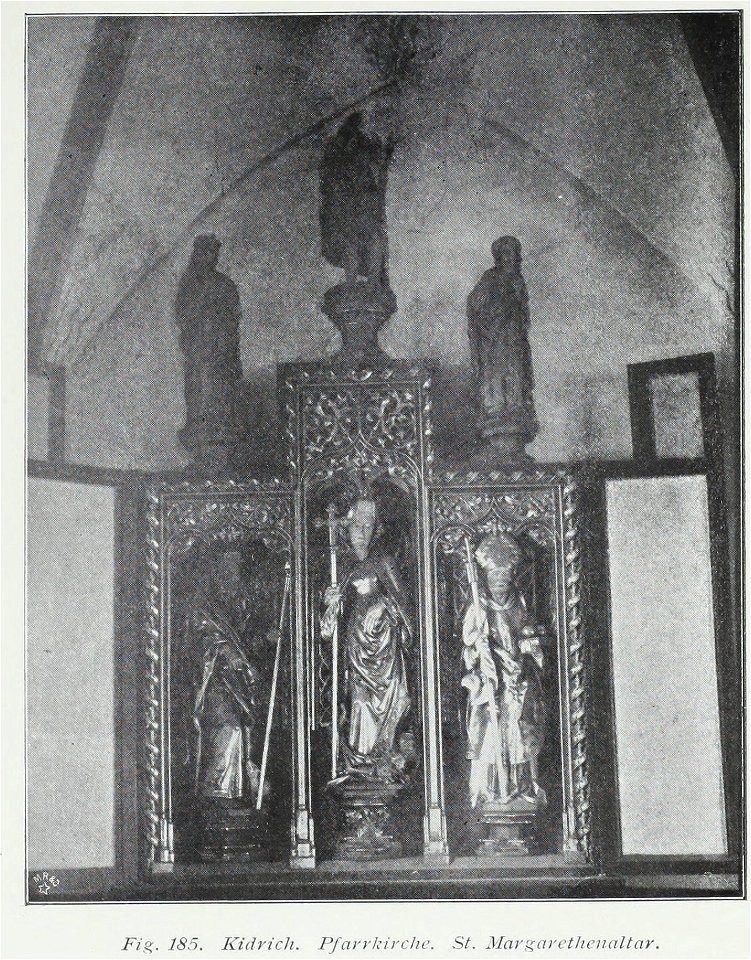 Luthmer I-185-Kidrich Pfarrkirche St Margarethenaltar