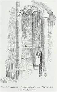 Luthmer I-197-Kidrich Treppenspindel im Thürmchen von St Michael