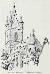 Luthmer I-209-Rauenthal Pfarrkirche von Osten