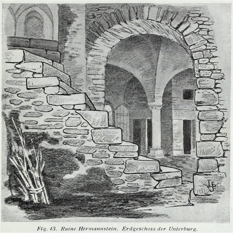 Luthmer IV-043-Ruine Hermannstein Erggeschoss der Unterburg