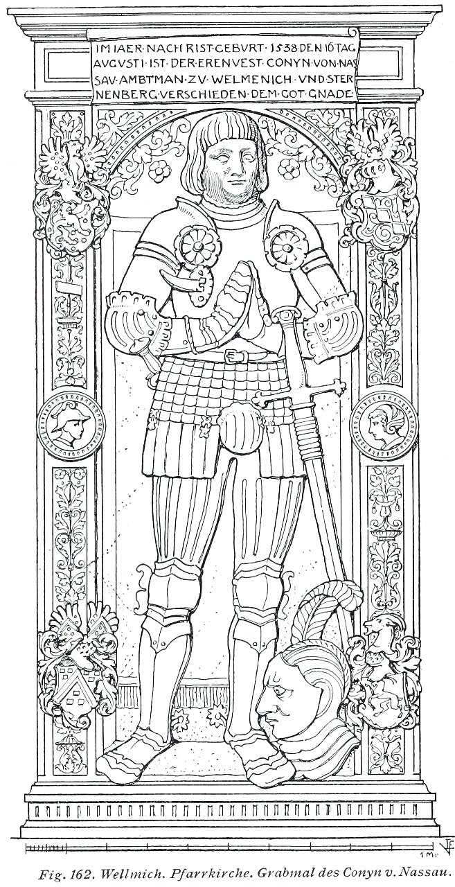 Luthmer V - 162 - Wellmich Pfarrkirche Grabmal Conyn von Nassau