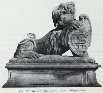 Luthmer II-039-Höchst Bolongaro-Palast Wappenlöwe