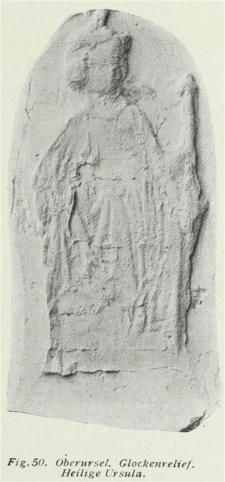 Luthmer VI-050-Oberursel Glockenrelief Heilige Ursula