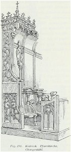 Luthmer I-191-Kidrich Pfarrkirche Chorgestühl