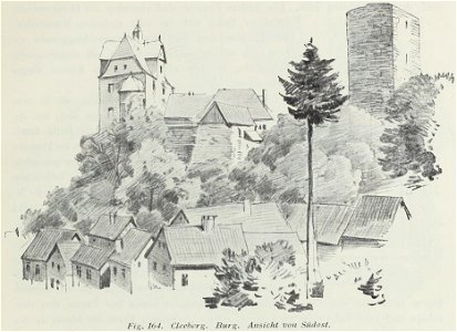 Luthmer II-164-Cleeberg Burg Ansicht von Südost