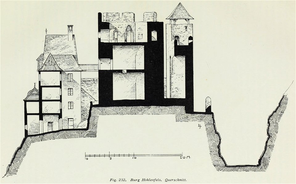 Luthmer III-232-Burg Hohlenfels Querschnitt