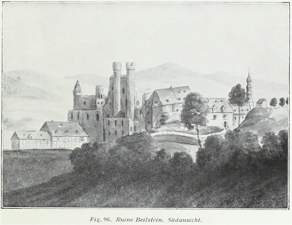 Luthmer IV-096-Ruine Beilstein Südansicht