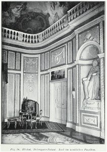 Luthmer II-056-Höchst Bolongaro-Palast Saal im westlichen Pavillon