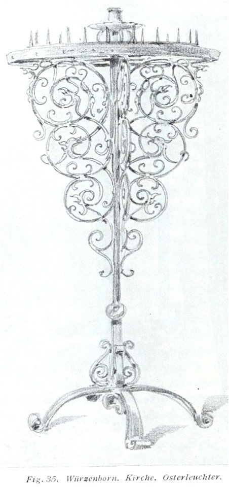 Luthmer V - 35 - Würzenborn Kirche Osterleuchter