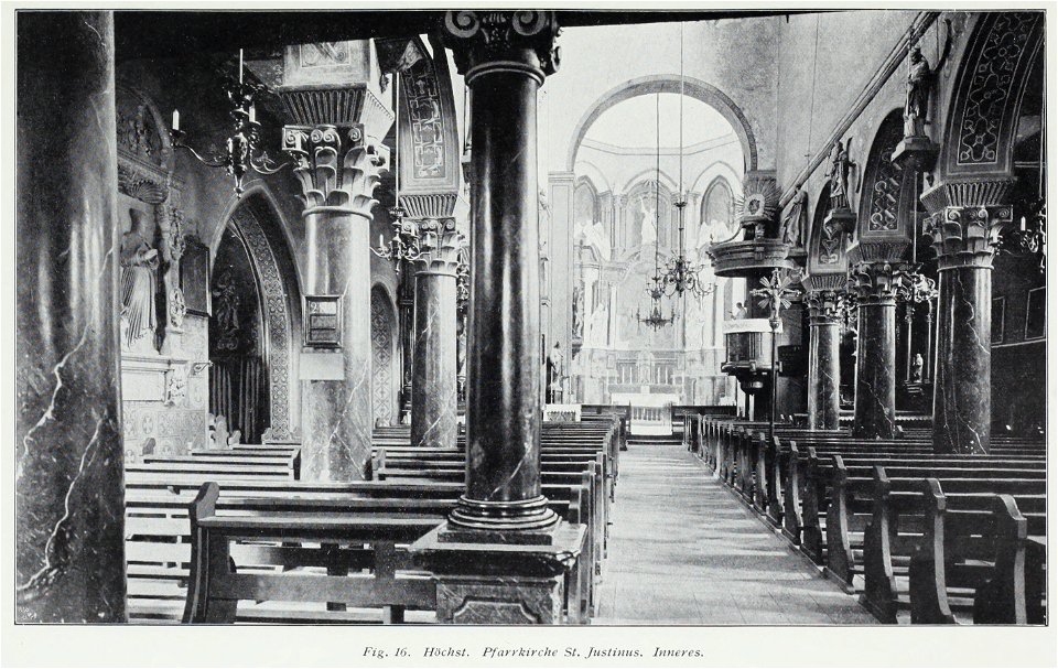 Luthmer II-016-Höchst Pfarrkirche St Justinus Inneres