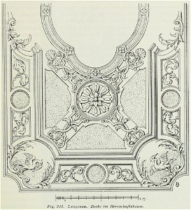 Luthmer III-245-Langenau Decke im Herrschaftshaus