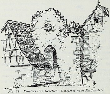 Luthmer III-028-Klosterruine Beselich Ostgiebel nach Reiffenstein