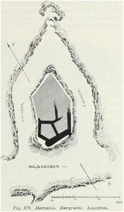 Luthmer II-179-Hattstein Burgruine Lageplan