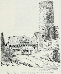 Luthmer II-173-Cransberg unterer Schlosshof (nach Reiffenstein 1858)