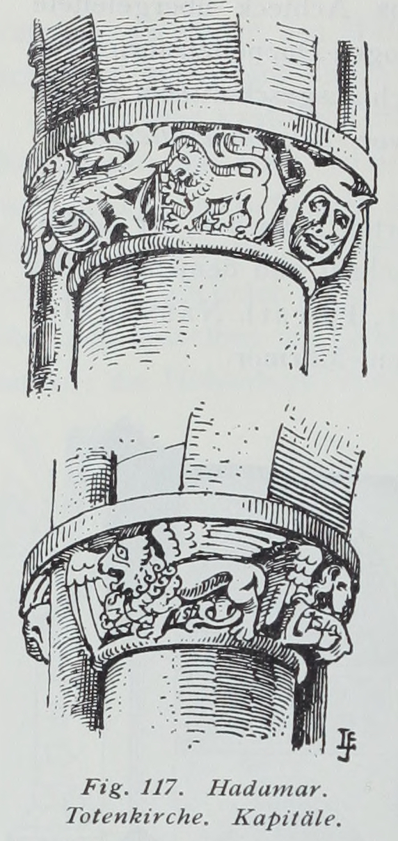 Luthmer III-117-Hadamar Totenkirche Kapitäle
