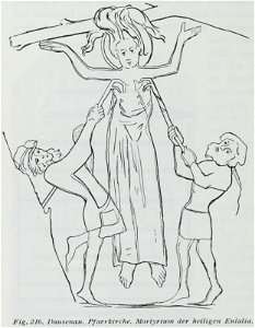 Luthmer III-216-Dausenau Pfarrkirche Martyrium der heiligen Eulalia