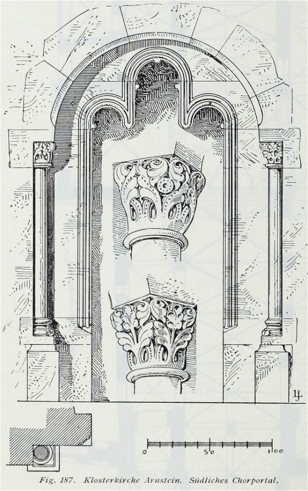 Luthmer III-187-Klosterkirche Arnstein Südliches Chorportal