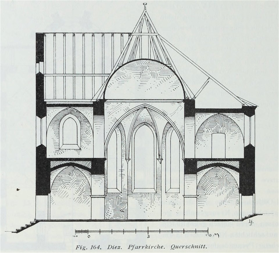 Luthmer III-164-Diez Pfarrkirche Querschnitt