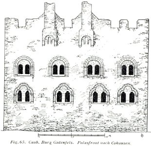 Luthmer V - 65 - Kaub Burg Gutenfels Palasfront