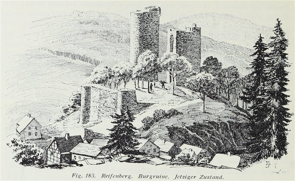 Luthmer II-183-Reifenberg Burgruine jetziger Zustand