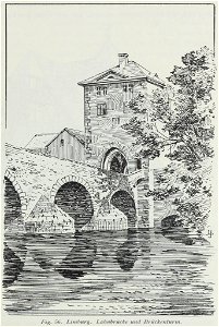 Luthmer III-056-Limburg Lahnbrücke und Brückenturm