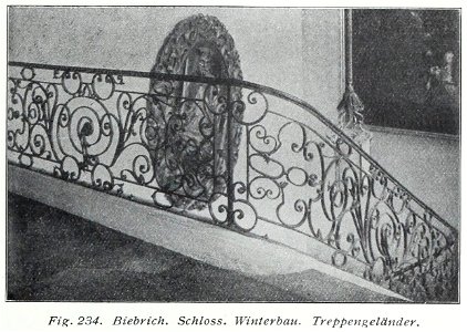 Luthmer V - 234 - Biebrich Schloss Winterbau Treppengeländer