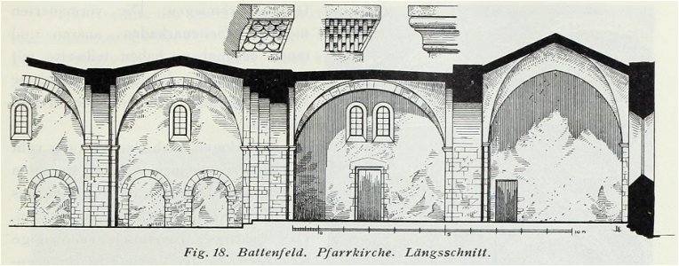 Luthmer IV-018-Battenfeld Pfarrkirche Längsschnitt