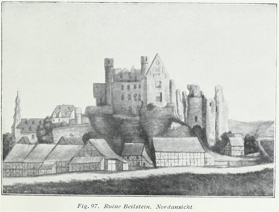 Luthmer IV-097-Ruine Beilstein Nordansicht