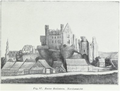 Luthmer IV-097-Ruine Beilstein Nordansicht