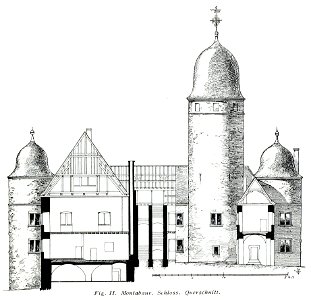 Luthmer V - 11 - Montabaur Schloss Querschnitt