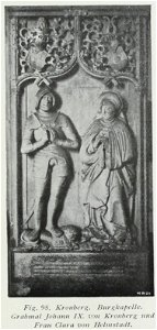 Luthmer II-098-Kronberg Burgkapelle Grabmal Johann IX von Kronberg und Frau Clara von Helmstadt