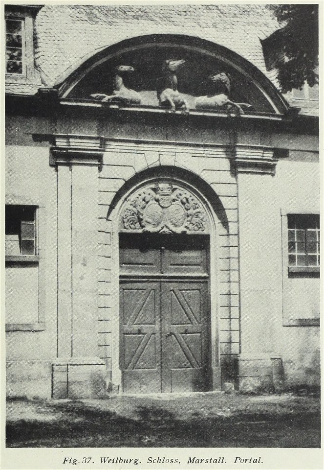 Luthmer VI-037-Weilburg Schloss Marstall Portal