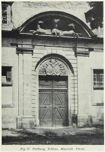 Luthmer VI-037-Weilburg Schloss Marstall Portal